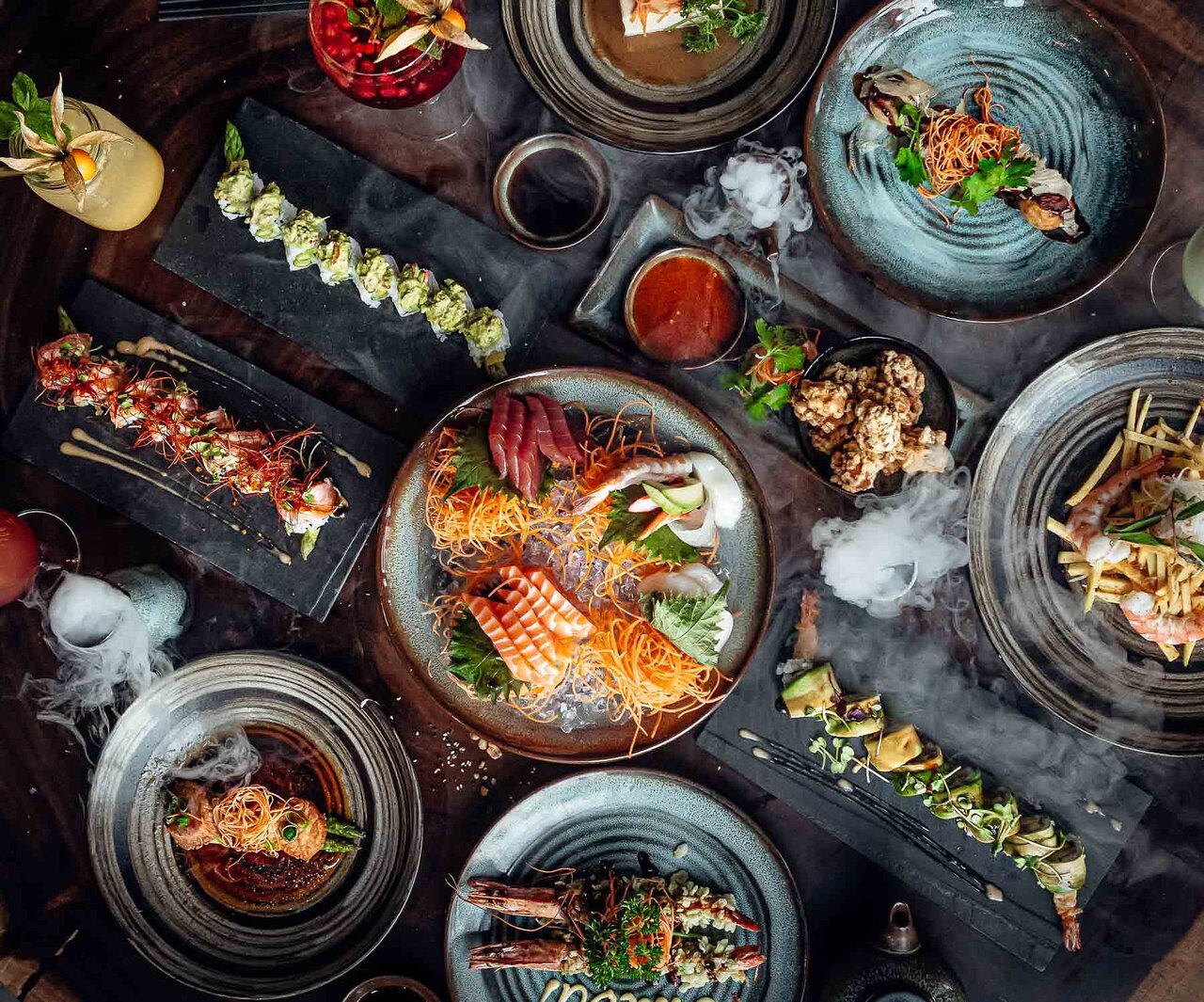 Sushi und Asia-Fusion Gericht